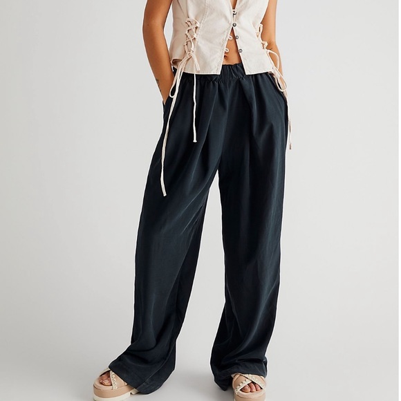 Free People Pants - Free People Nothin’ to Say Pleated Trousers